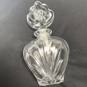 Vintage crystal perfume decanter